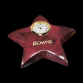 Elgin Star Paperweight with Clock